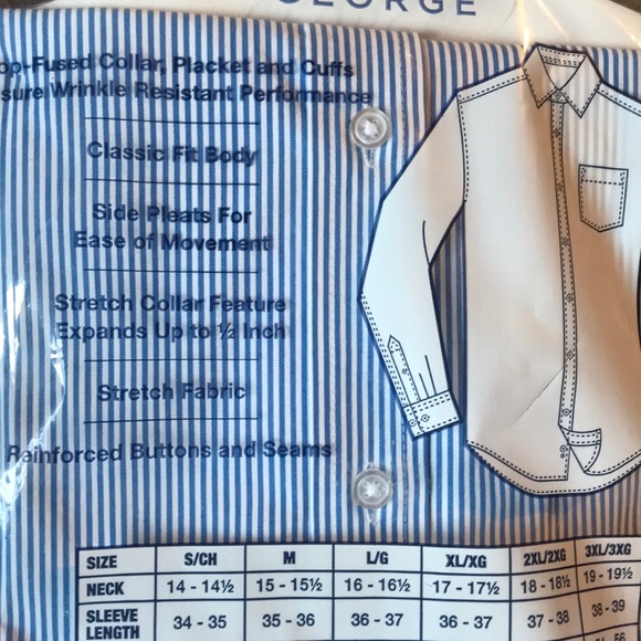 George dress shirt Sz med - Picture 5 of 5